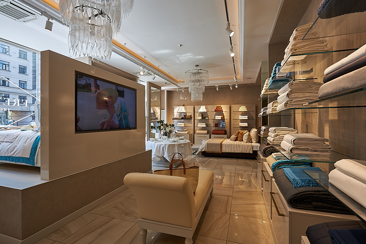 FRETTE — Бутик итальянского бренда текстиля и товаров для дома. Photographer — Maks Kudashkin