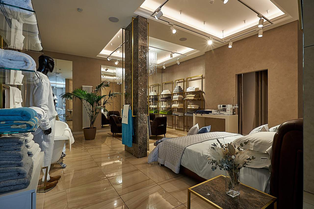 FRETTE — Бутик итальянского бренда текстиля и товаров для дома. Photographer — Maks Kudashkin