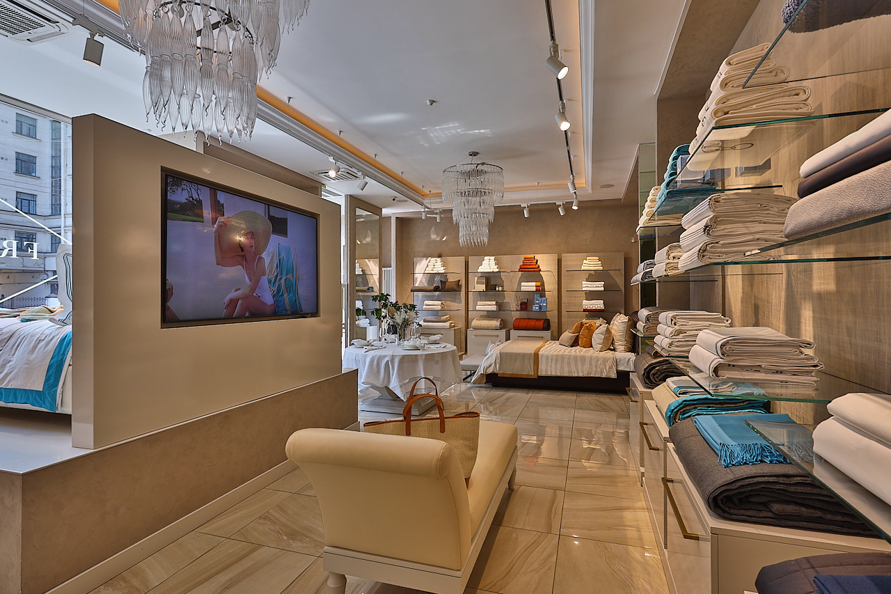 FRETTE — Бутик итальянского бренда текстиля и товаров для дома. Photographer — Maks Kudashkin