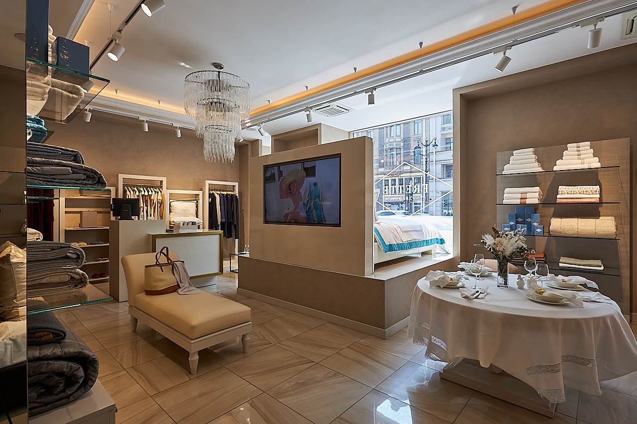 FRETTE — Бутик итальянского бренда текстиля и товаров для дома. Photographer — Maks Kudashkin