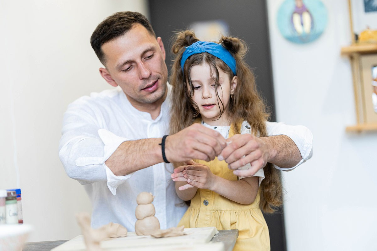 Семейные истории в гончарной мастерской. Детский и семейный фотограф Домодедово