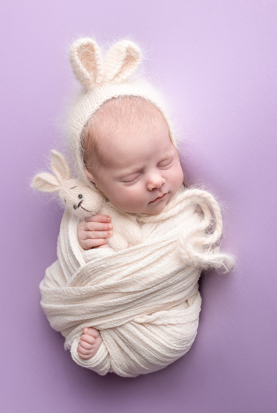 Newborn съёмка Анюты. Фотограф новорождённых и малышей до года в Москве и Московской области