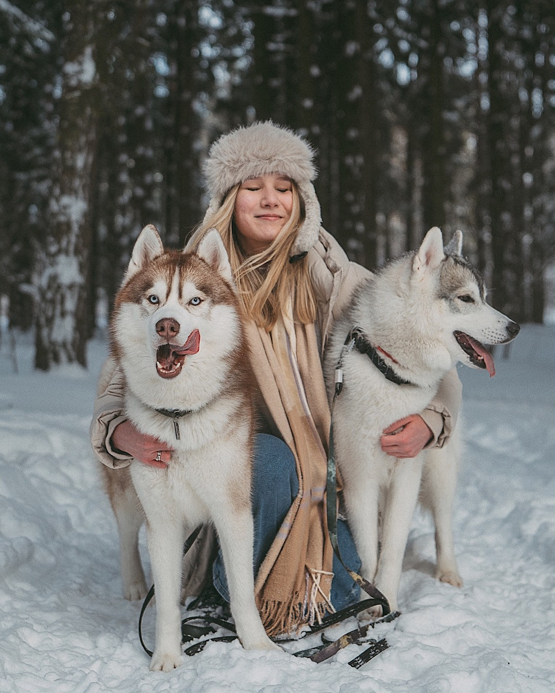 Полина, Уго и Пышка. Фотограф анималист в Москве и Санкт-Петербурге Свиридова Анна