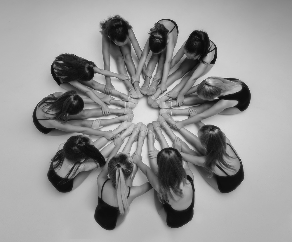 клубная спортивная фотосессия для гимнасток Томск