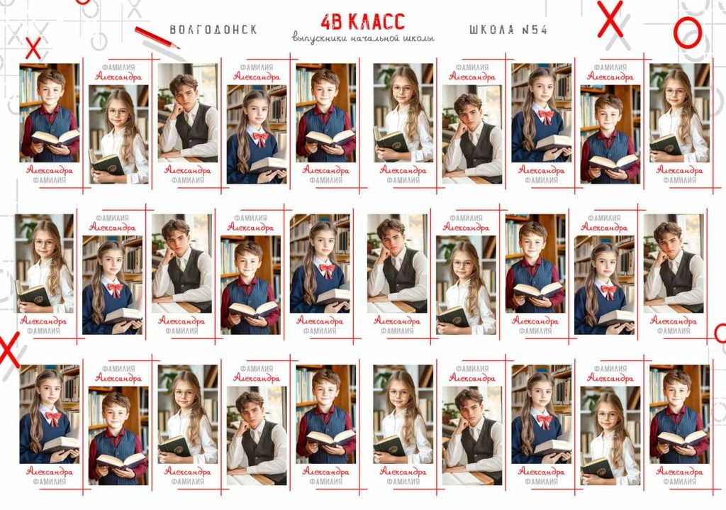 Дизайн. Альбом. Крестики-нолики. Выпускные альбомы в Москве и Московской области