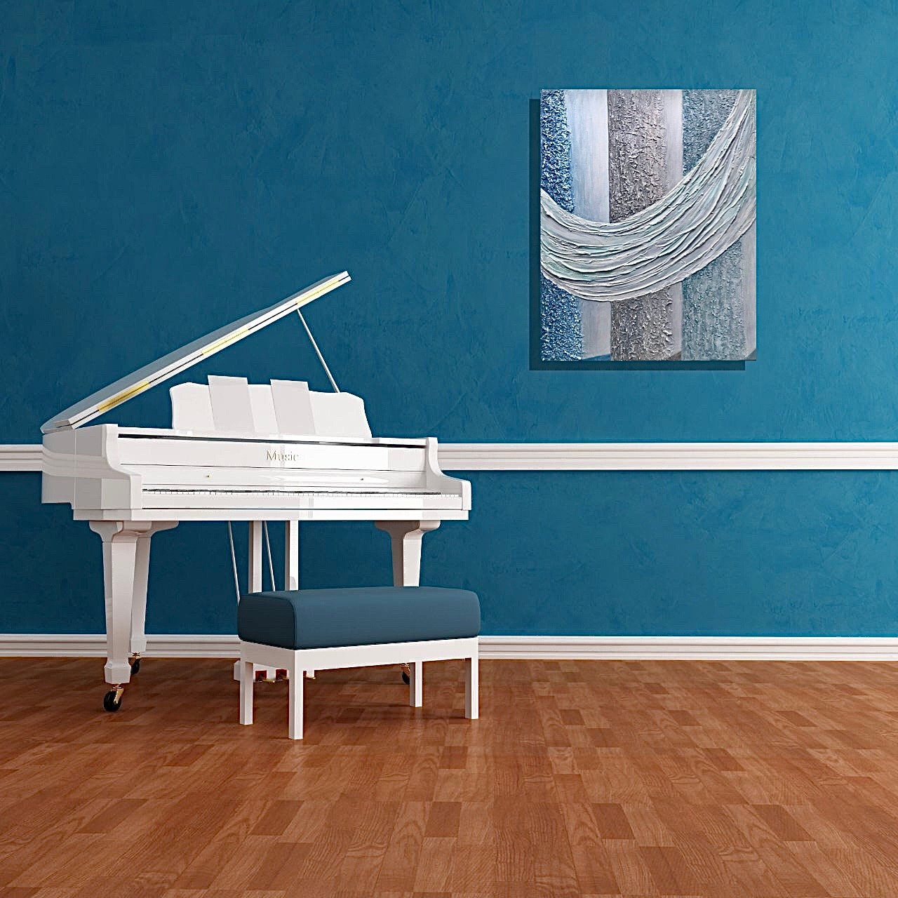 дешевая фактурная картина в интерьер