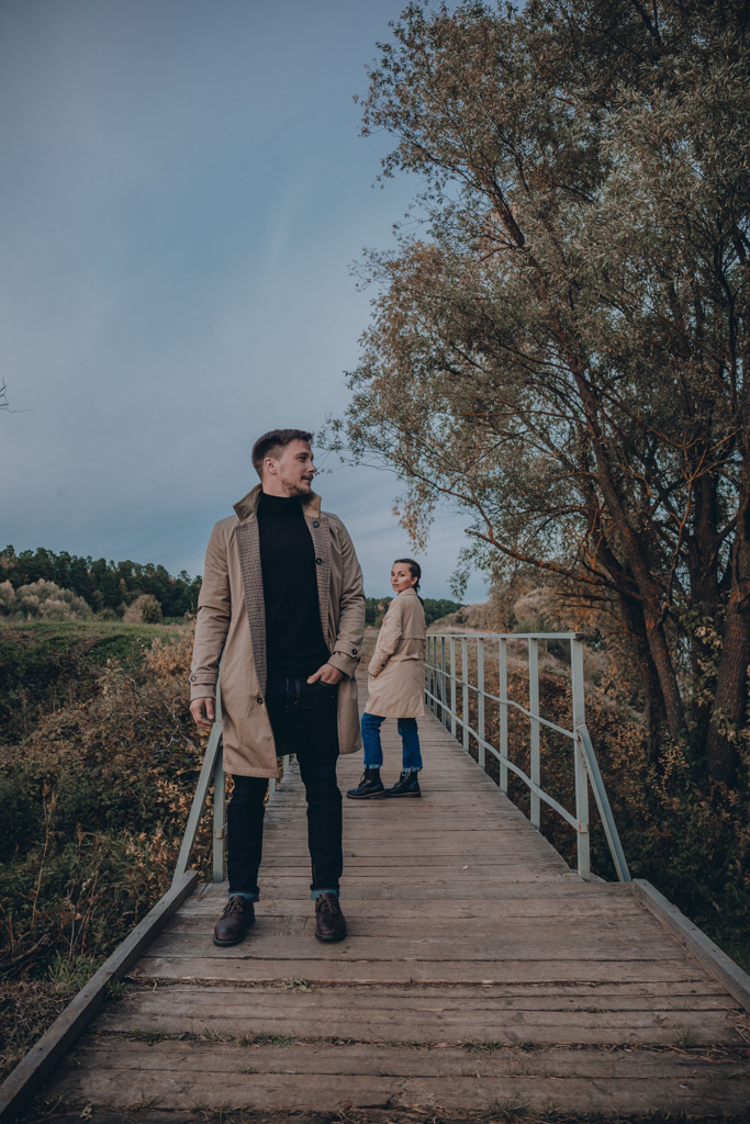 Осенняя фотосессия на берегу Москвы-реки. Свадебный фотограф в Москве Екатерина Гусева