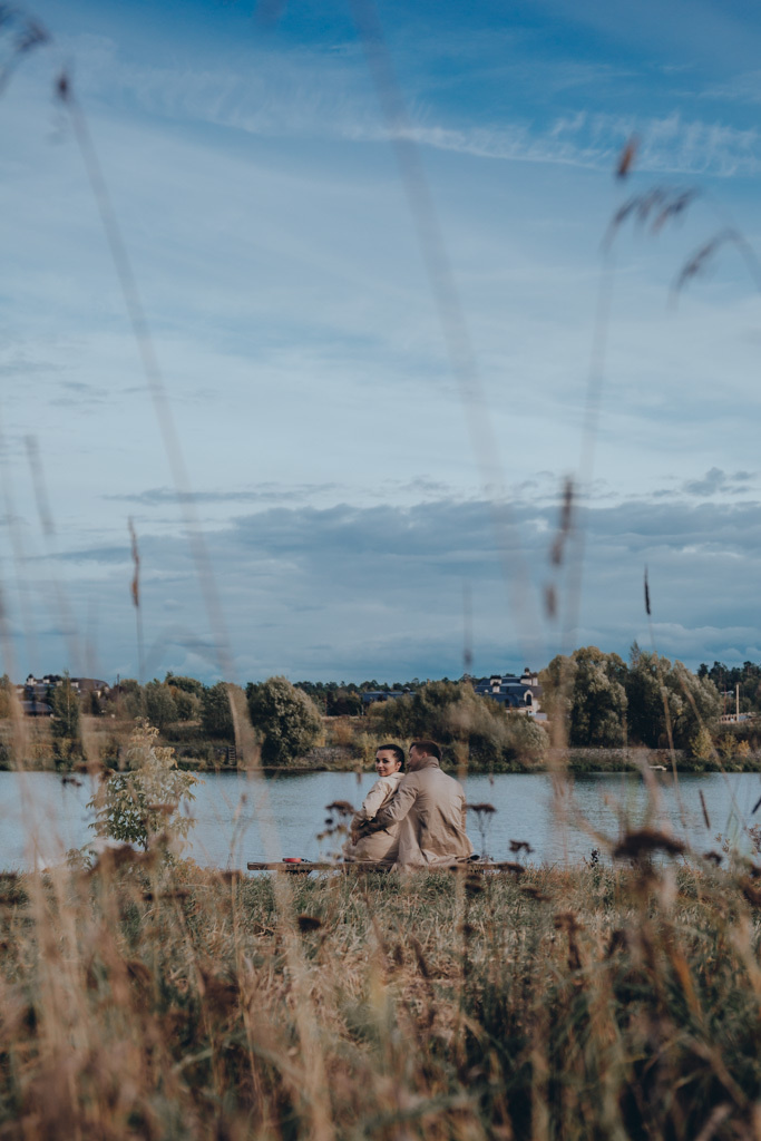 Осенняя фотосессия на берегу Москвы-реки. Свадебный фотограф в Москве Екатерина Гусева