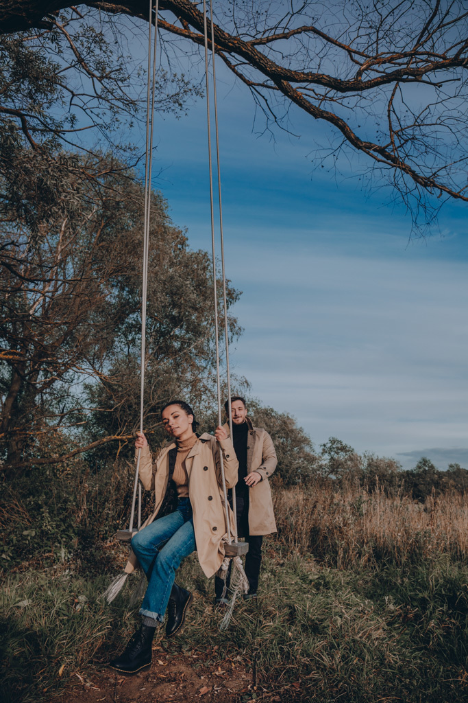 Осенняя фотосессия на берегу Москвы-реки. Свадебный фотограф в Москве Екатерина Гусева