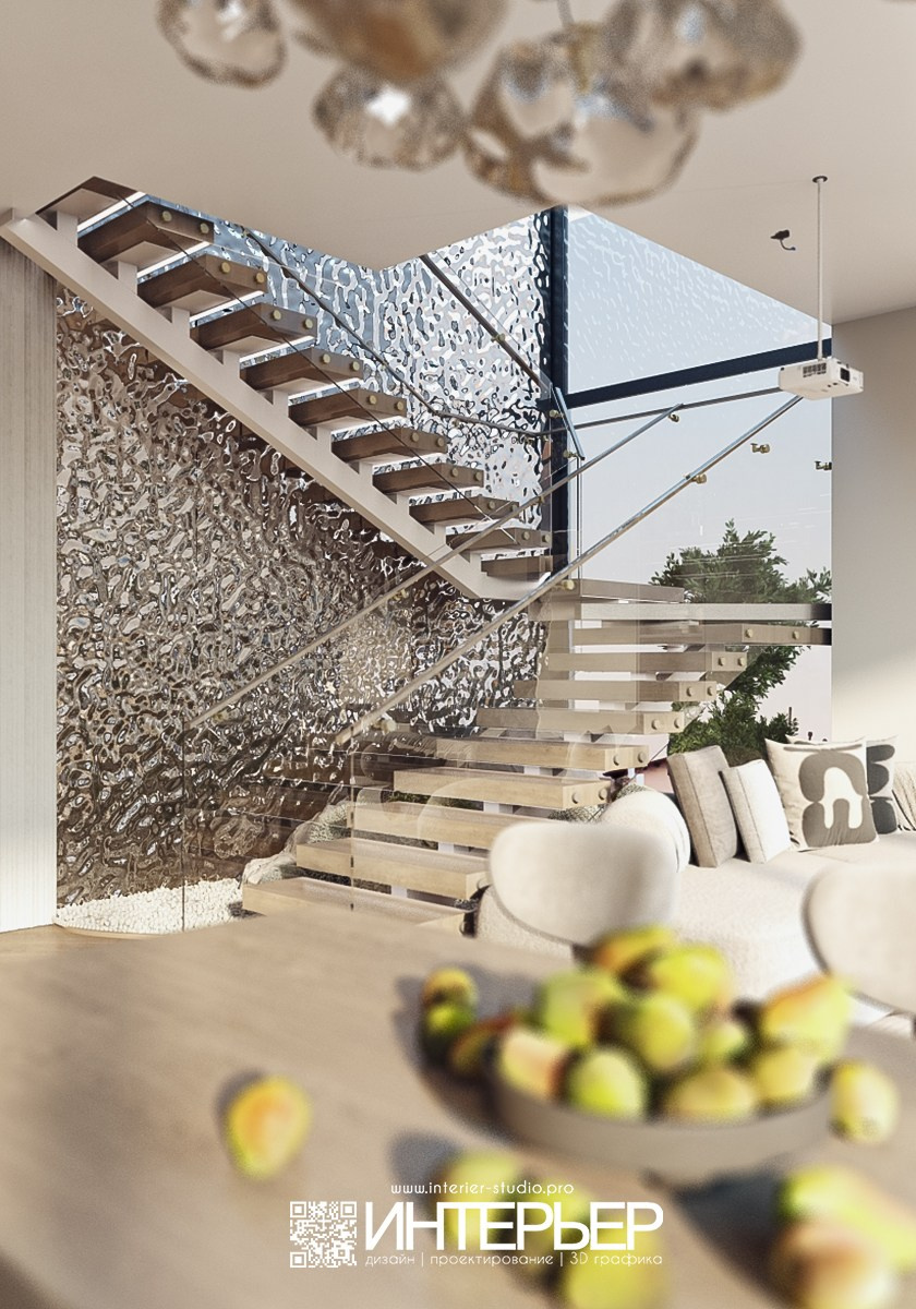 Дизайн-проект Дома Константина и Олеси. Дизайн интерьера, 3D визуализация и 3D моделирование. Создание проектов и чертежей. КМВ: Кисловодск, Пятигорск, Ессентуки и удаленно