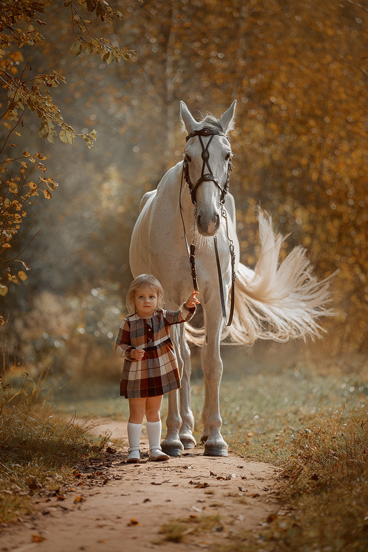Детская Конная фотография в Москве Юлия Шепелева