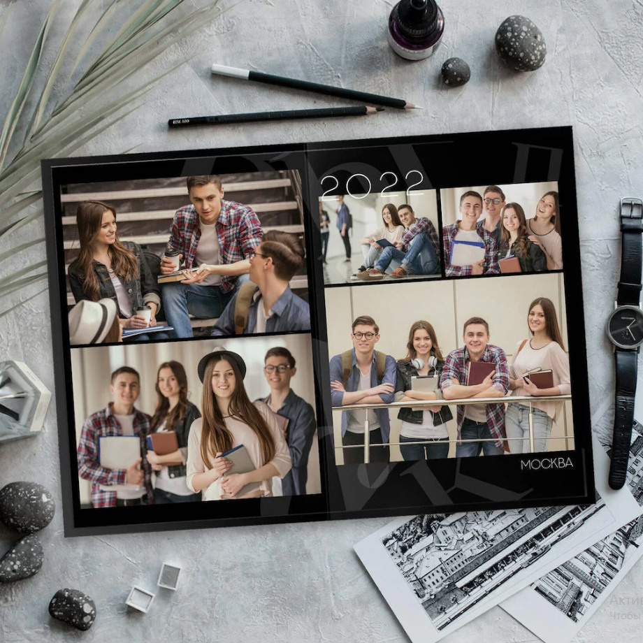 Дизайн «Чёрный и белый». Фабрика выпускных альбомов