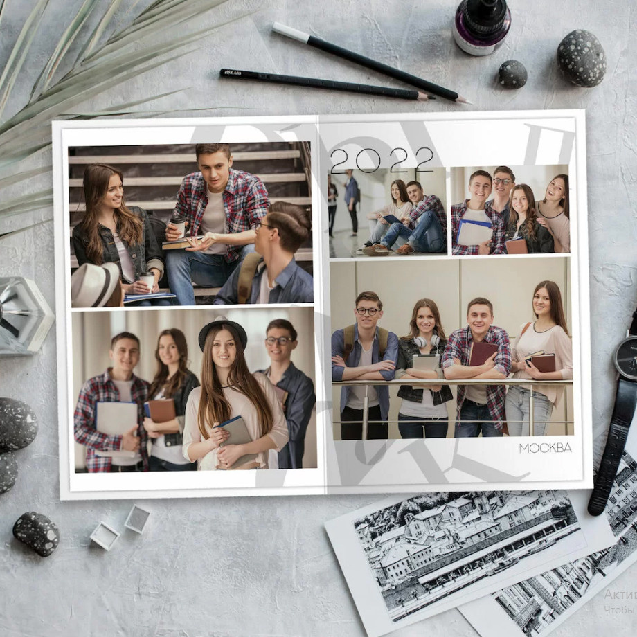 Дизайн «Чёрный и белый». Фабрика выпускных альбомов