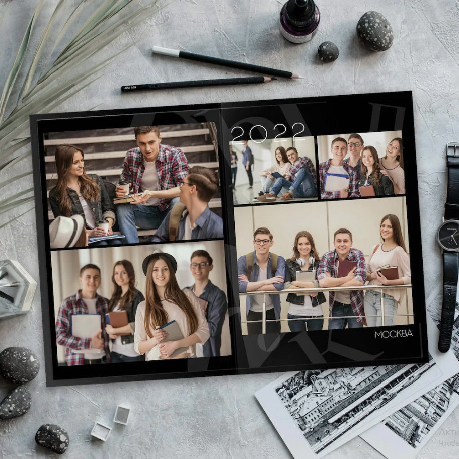 Дизайн «Чёрный и белый». Фабрика выпускных альбомов