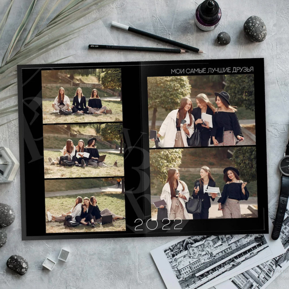 Дизайн «Чёрный и белый». Фабрика выпускных альбомов