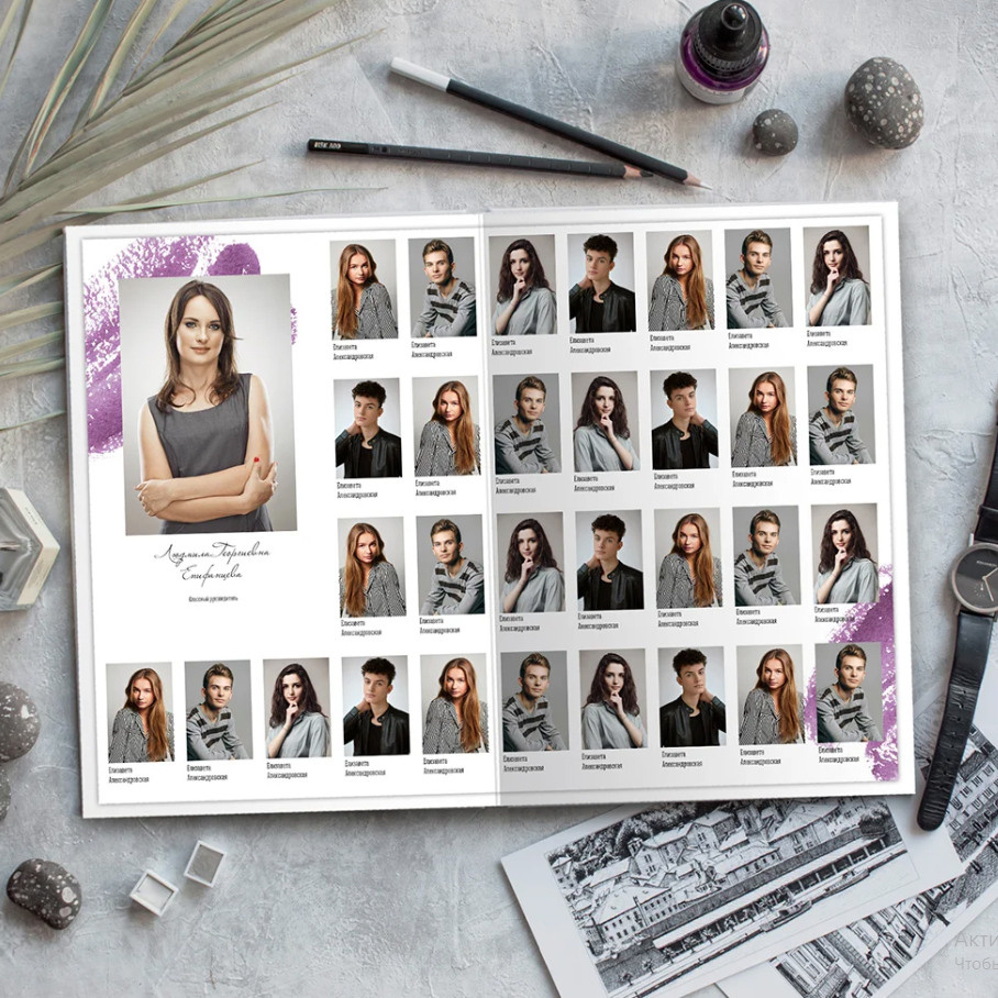 Дизайн «Яркий штрих». Фабрика выпускных альбомов