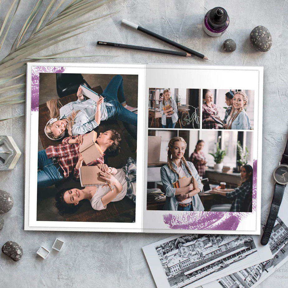 Дизайн «Яркий штрих». Фабрика выпускных альбомов