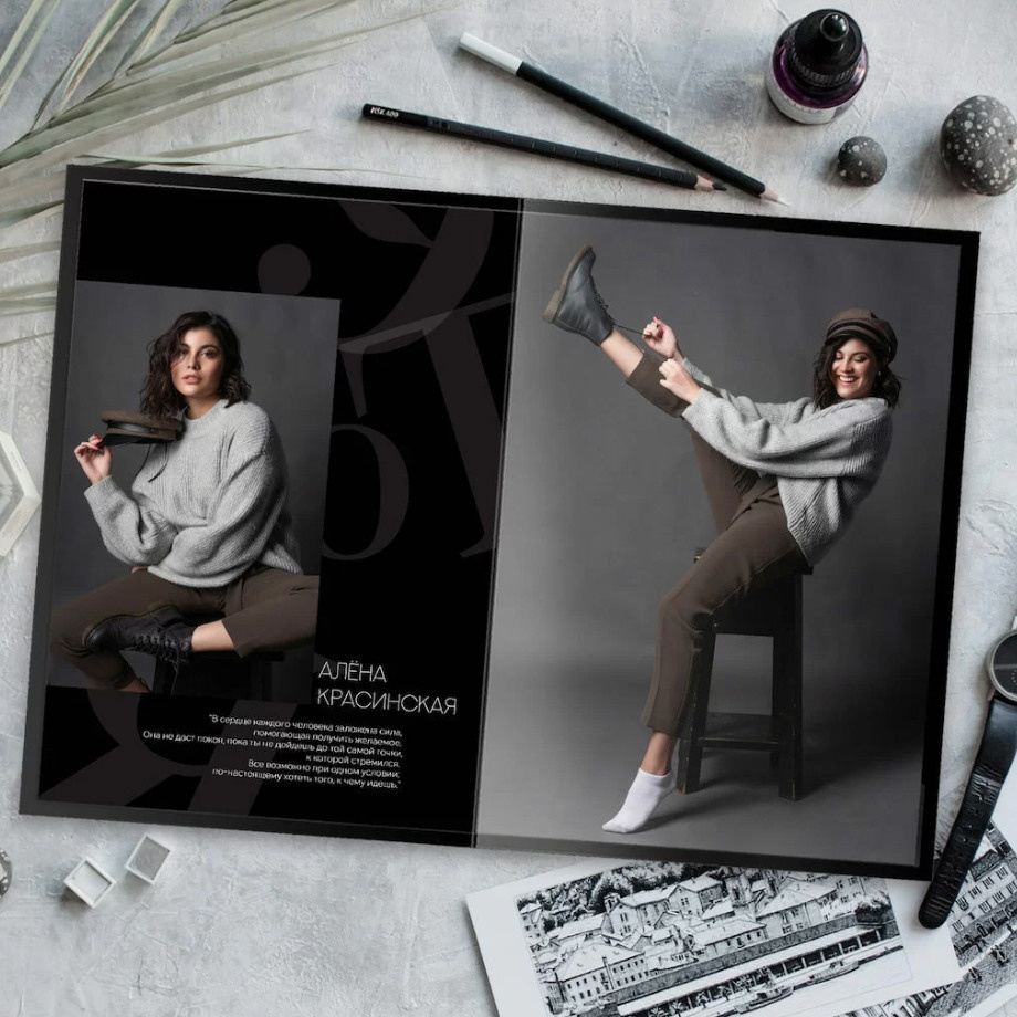 Дизайн «Чёрный и белый». Фабрика выпускных альбомов