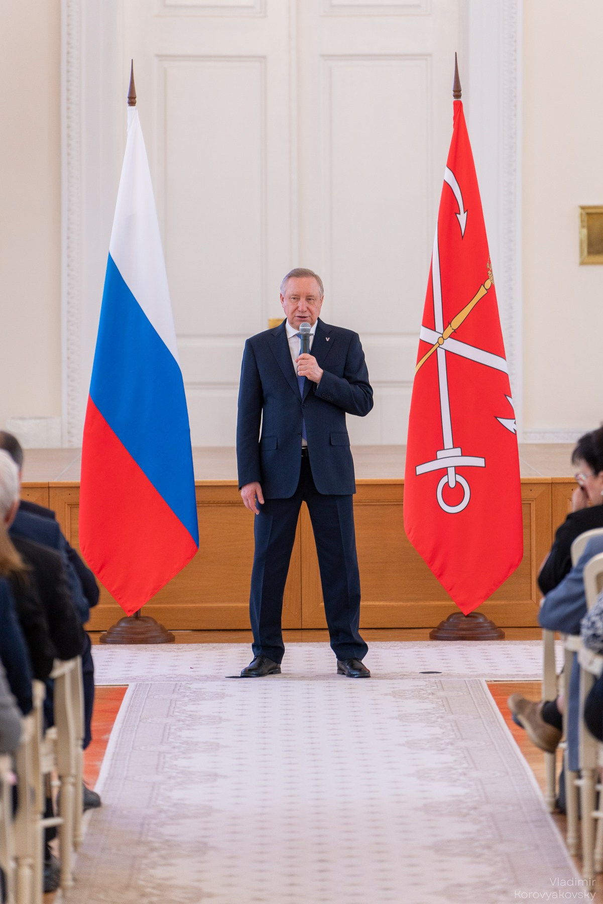 Награждение команды ПГУПС премиями Правительства Санкт-Петербурга. Фотограф Владимир Коровяковский