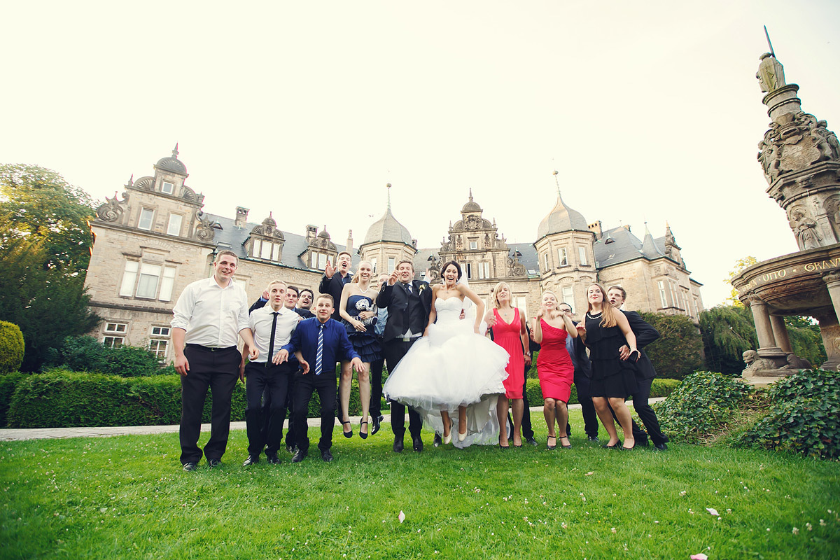 Wedding in the old German castle of Elina and Stanislav. Photographer and videographer for wedding in Italy: Rome, Milan, Venic