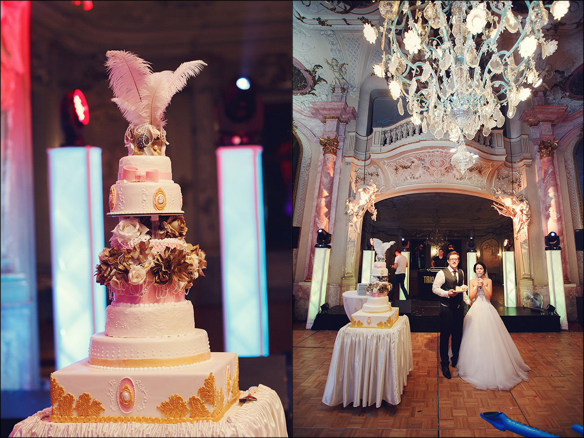Wedding in the old German castle of Elina and Stanislav. Photographer and videographer for wedding in Italy: Rome, Milan, Venic