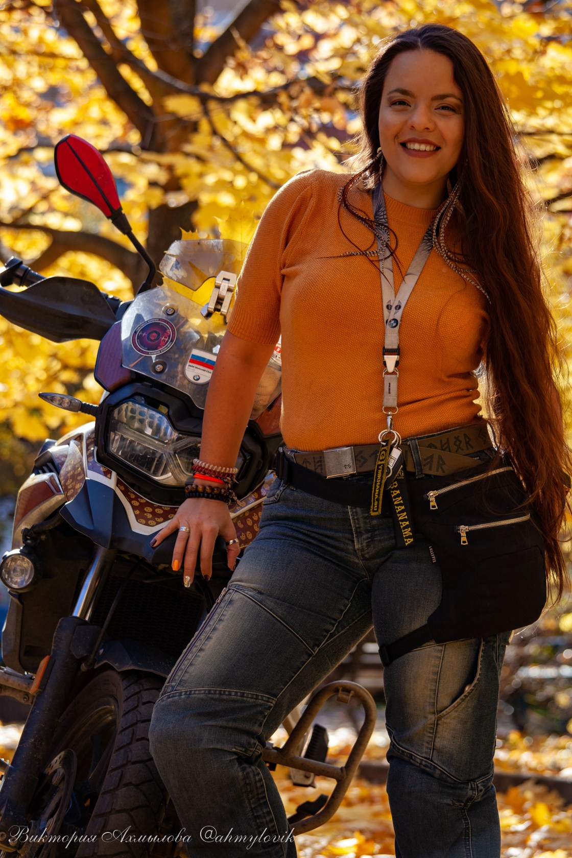 Маша Печенька (BMW GS1200). Виктория Ахмылова. Фотограф в Москве