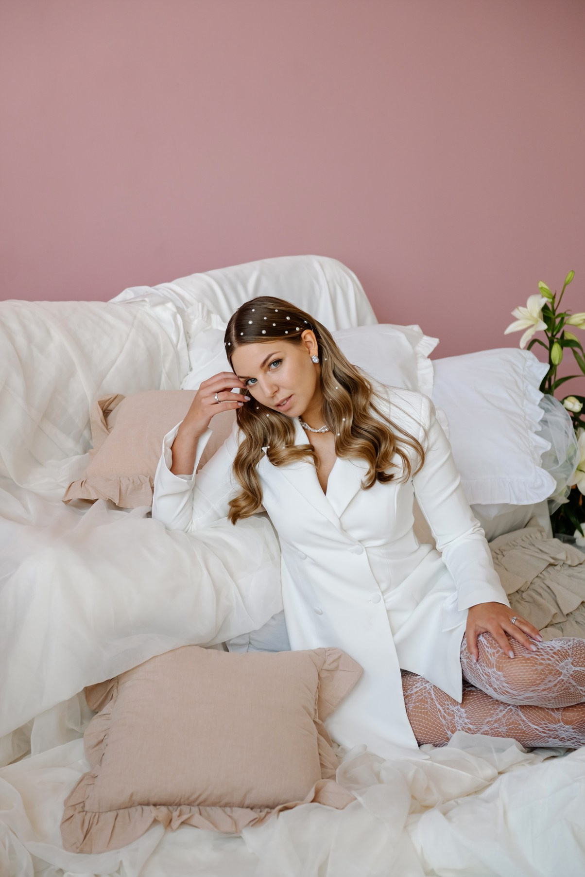 С цветами и жемчугом. Свадебный и сеейный фотограф в Санкт-Петербурге Елена Худякова