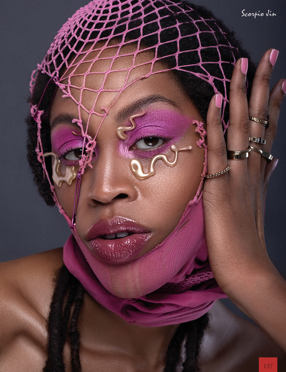 Ph: @susannloessin                                                                                               Retoucher: @retouch.komissarova                                                                                          Model: @muse.jazzameinah                                                                                                       Makeup: @angelique.waltenberg                                                                                                    Printed & published in @scorpiojinmagazine