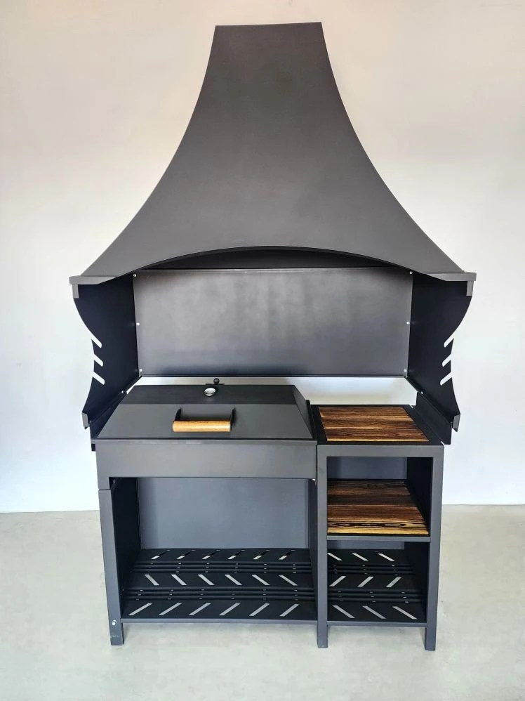 «Джета с вытяжным зонтом и функцией смокер. Купить / заказать мангал для дома в Краснодаре от производителя «Дарбин»