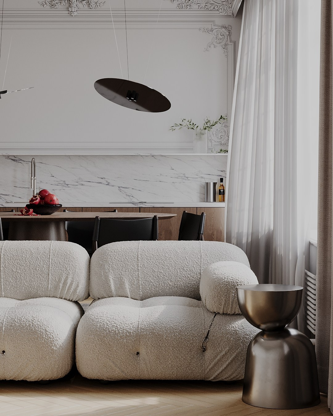 Kitchen | 20 m². Екатерина Коренева | 3d визуализация