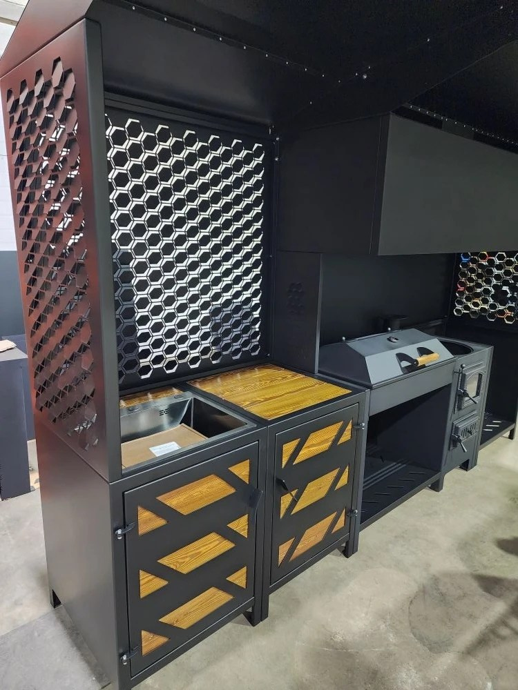 «Вектор» мангальная зона. Купить / заказать мангал для дома в Краснодаре от производителя «Дарбин»