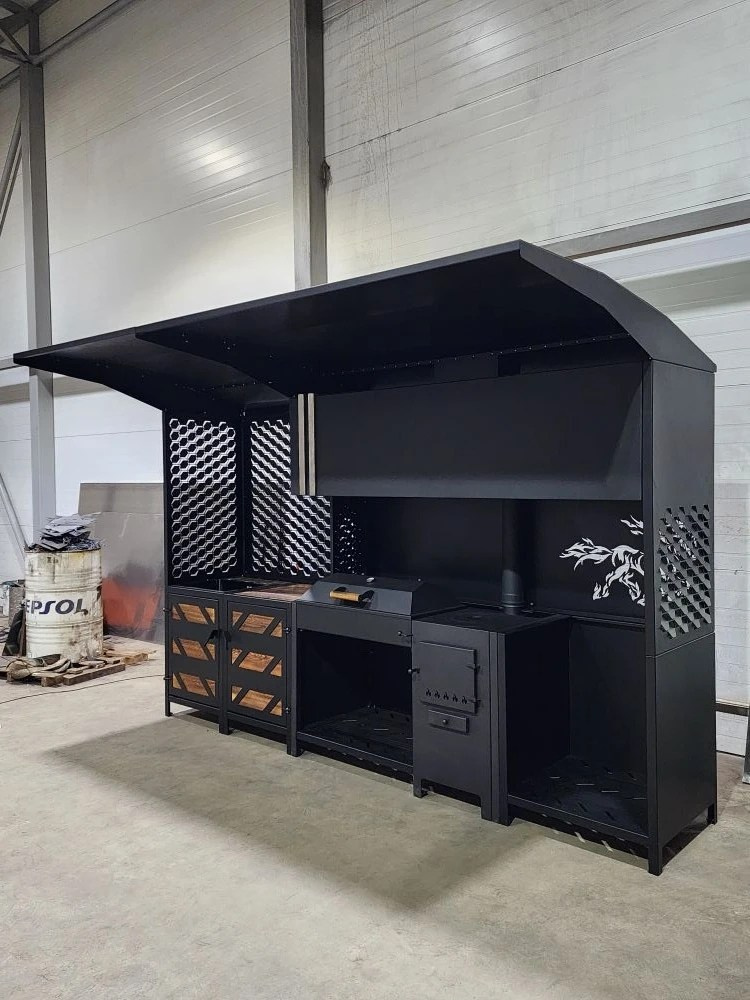 «Вектор» мангальная зона. Купить / заказать мангал для дома в Краснодаре от производителя «Дарбин»