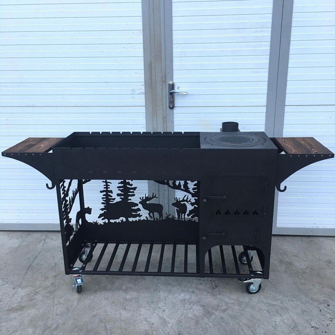 Мангалы с печью под казан. Купить / заказать мангал для дома в Краснодаре от производителя «Мангал Мастер»