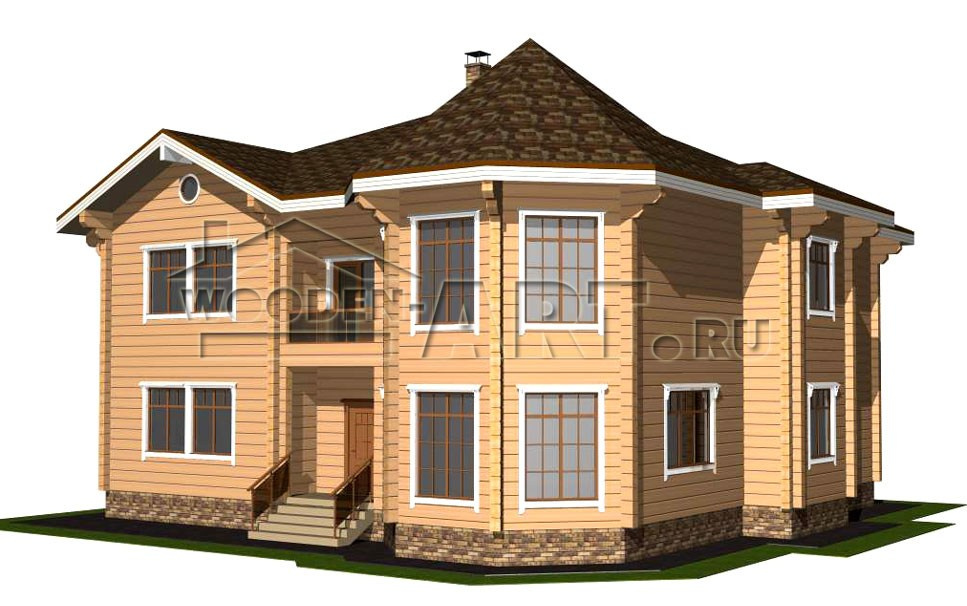 «Амур» 467 кв. м. Проекты деревянных домов