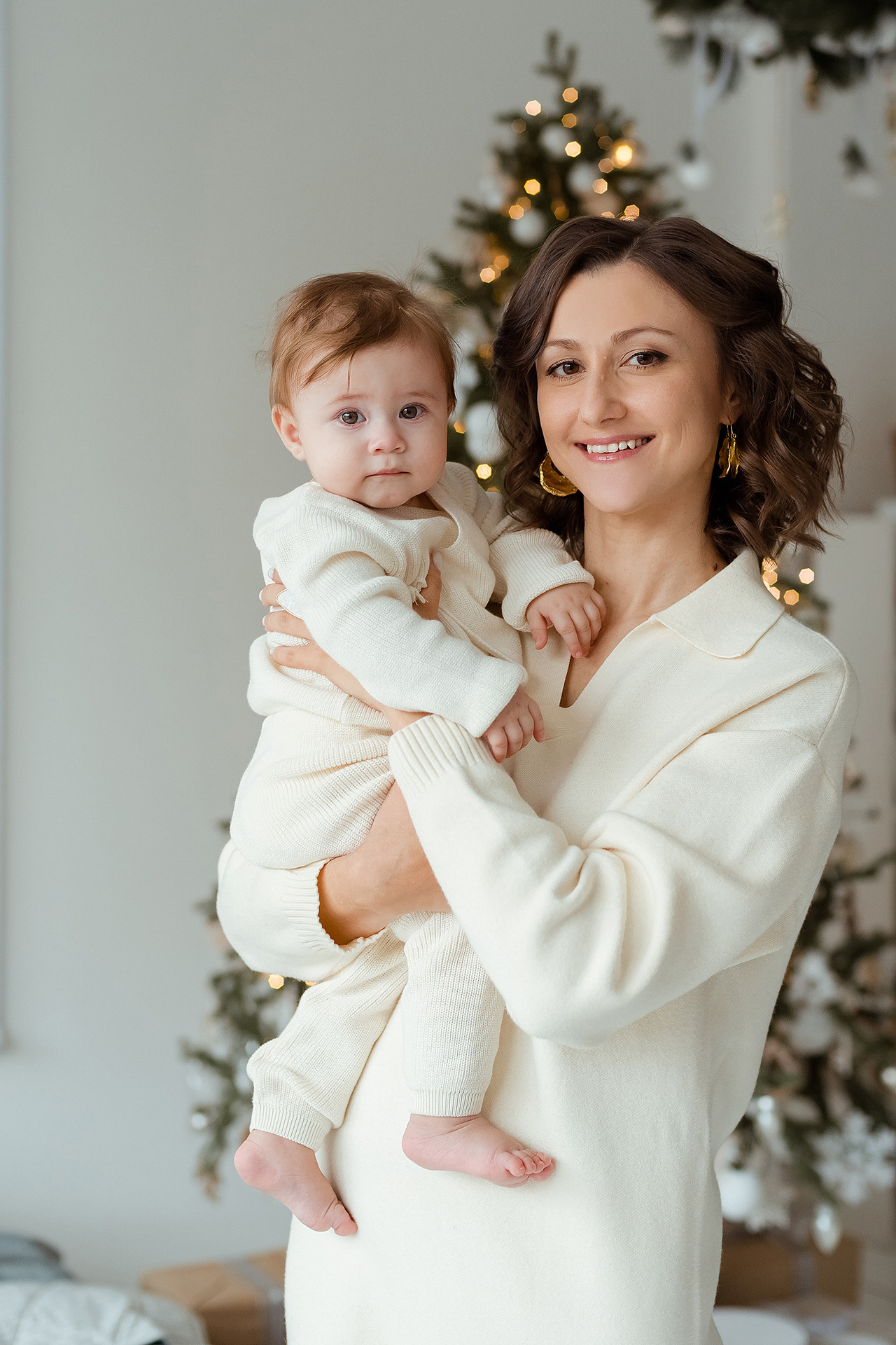 Семейная новогодняя фотосессия со стилистом и визажистом. Фотограф Юлия Кондратьева