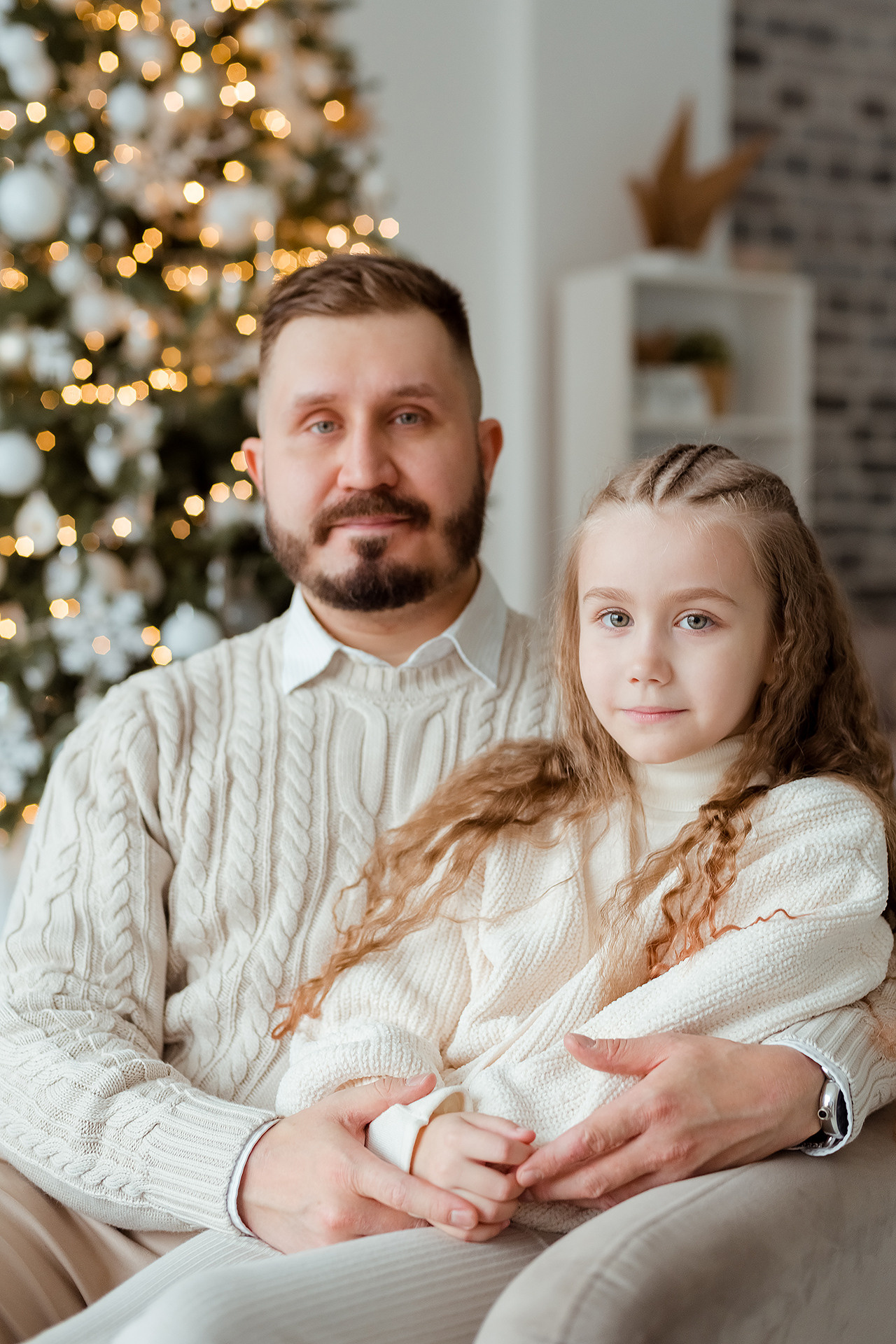 Семейная новогодняя фотосессия со стилистом и визажистом. Фотограф Юлия Кондратьева