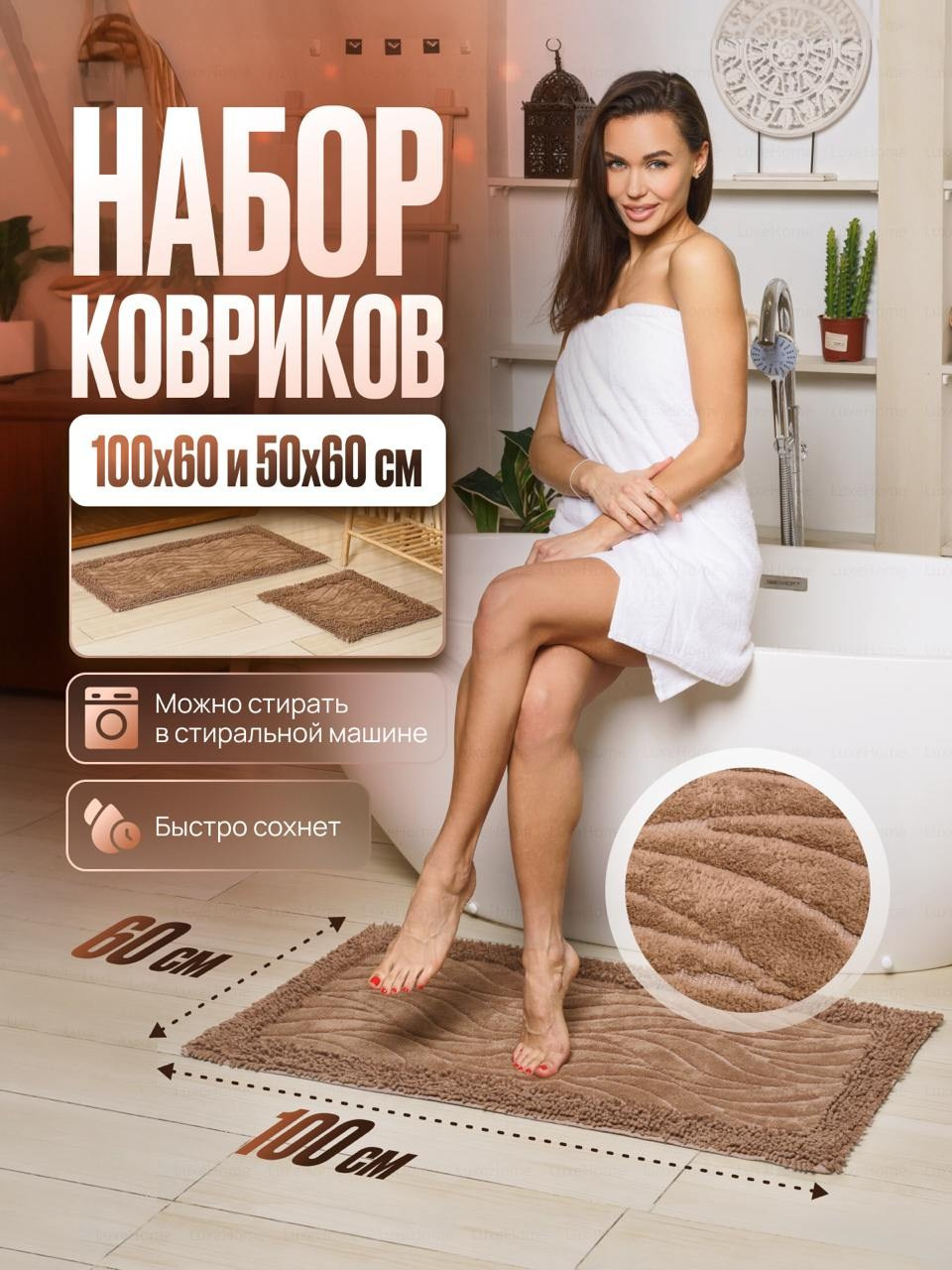 Инфографика для ковриков с размерами