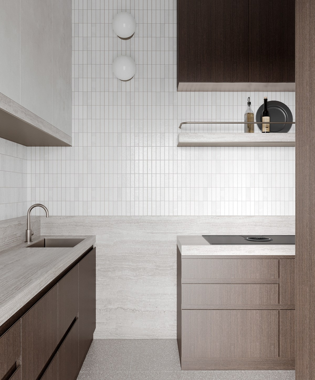 Двухуровневая квартира для молодой пары 75 m². SHAIMERDINOVA INTERIORS