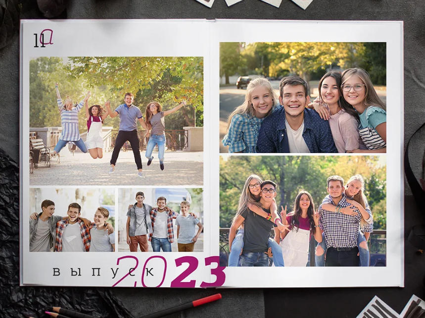Фотоальбомы для старших классов выпускников. Выпускные фотоальбомы и папки для школ и садиков в Челябинске