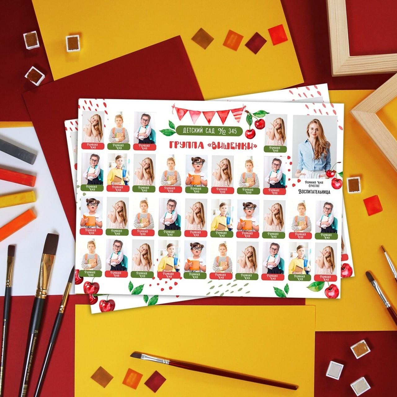 Детский сад виньетка. Выпускные альбомы в Донецке и ДНР. Фотограф Донецк и ДНР