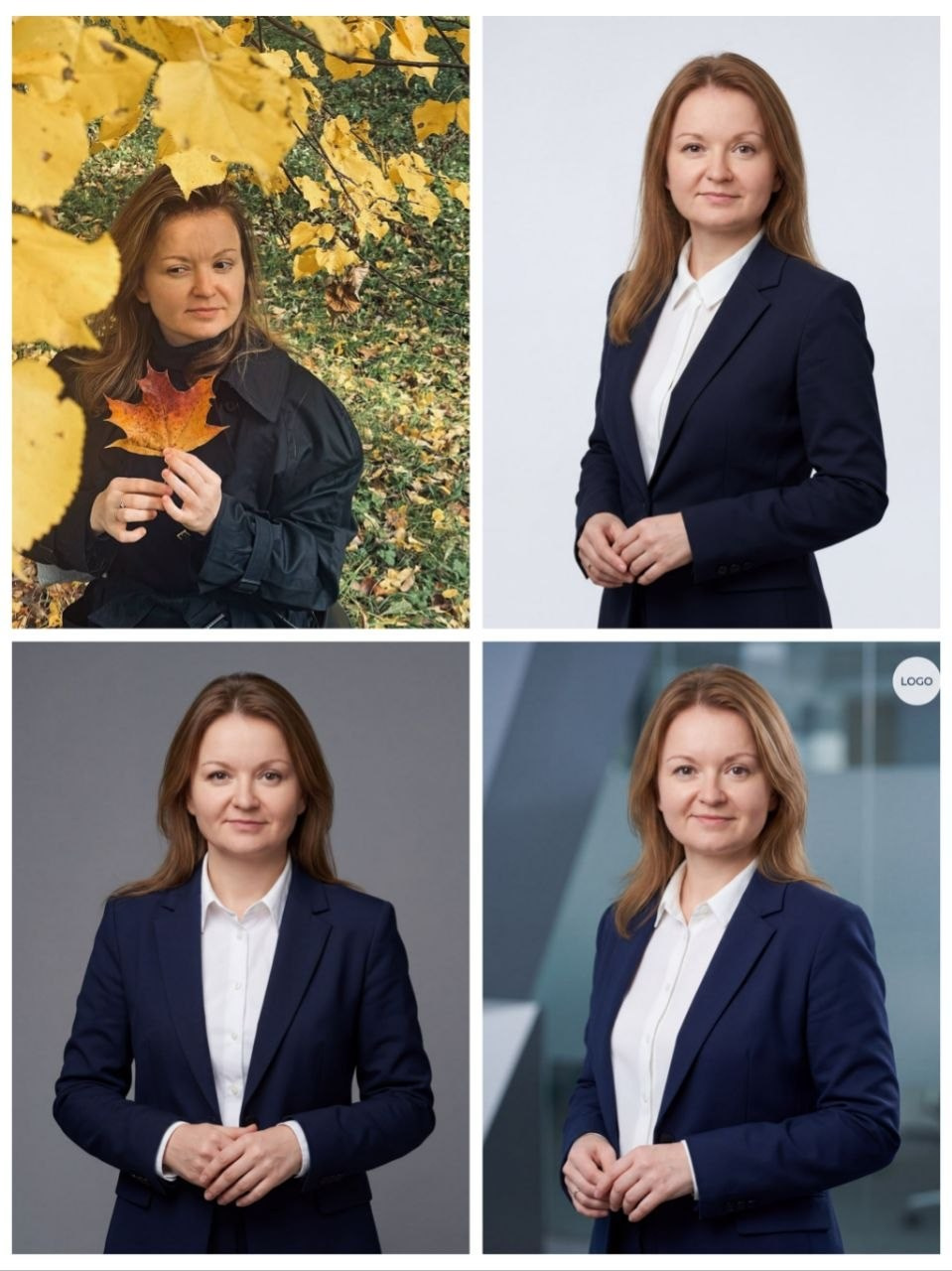 AI-портрет женщины для бизнеса по исходному фото