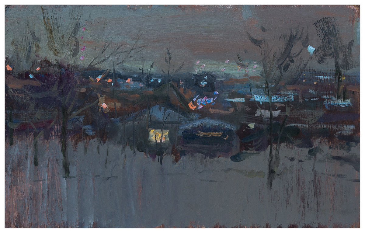 Горит в ночи окно