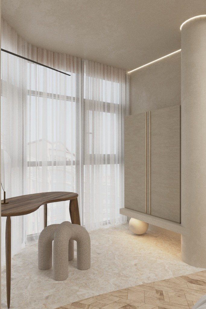 Футуристичная квартира в стиле минимализм. Главная