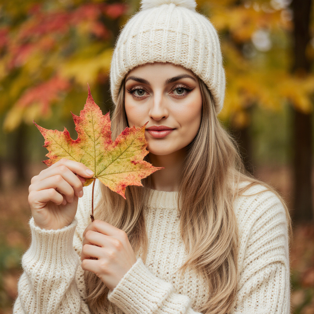 Осенняя фотосессия. AI-фотограф — Ольга Герман. Нейрофотосессии, уникальные цифровые портреты и образы будущего