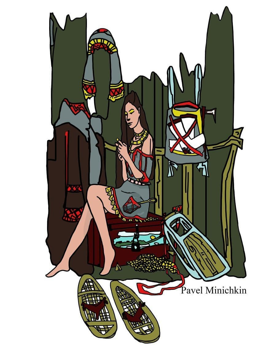 Миничкин Павел. Иллюстрация сказок финно-угров. Финно-угры.Компьютерная графика.