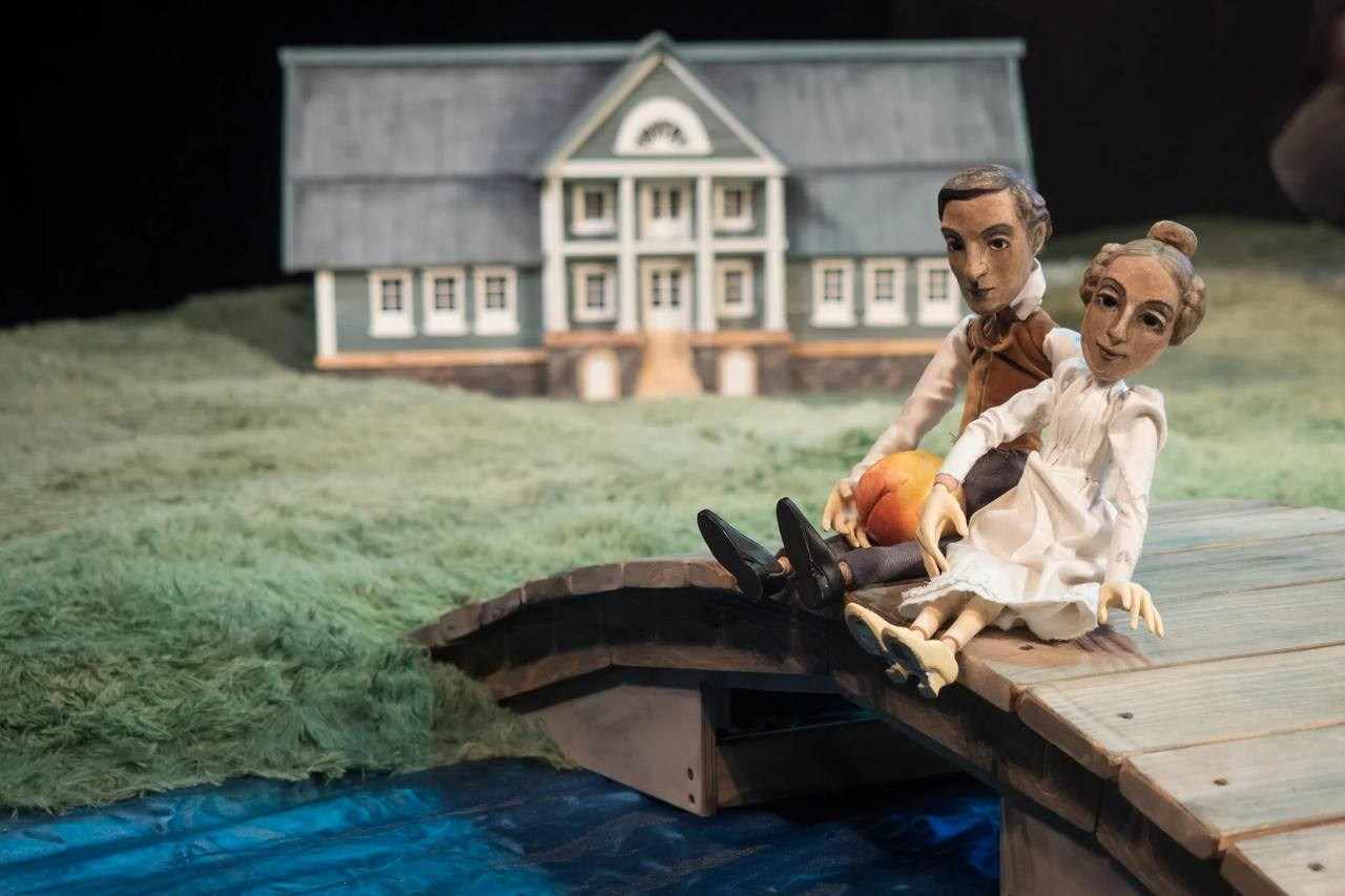 Декорации для спектакля «Евгений Онегин» | Театр БТК. История занавеса. Превращаем идею в технологию