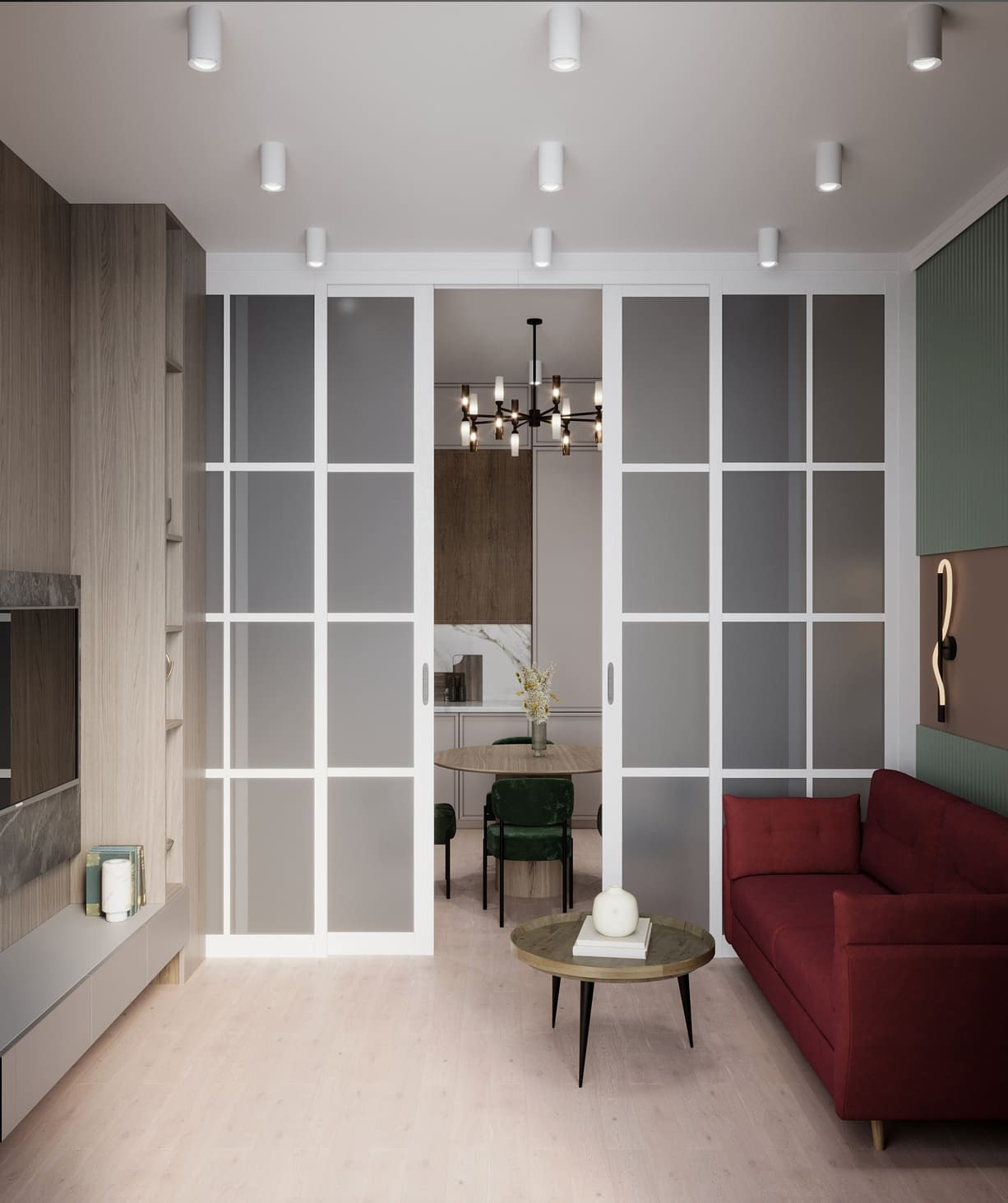 LOOK HOUSE. Modern Muf студия дизайна интерьера