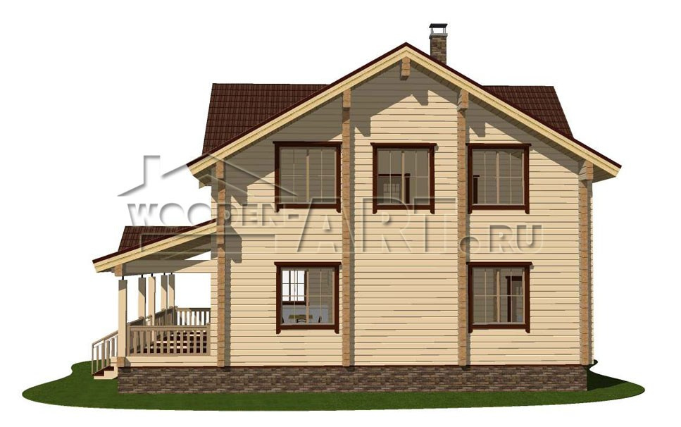 «Рыбушкино» 249 кв. м. Проекты деревянных домов