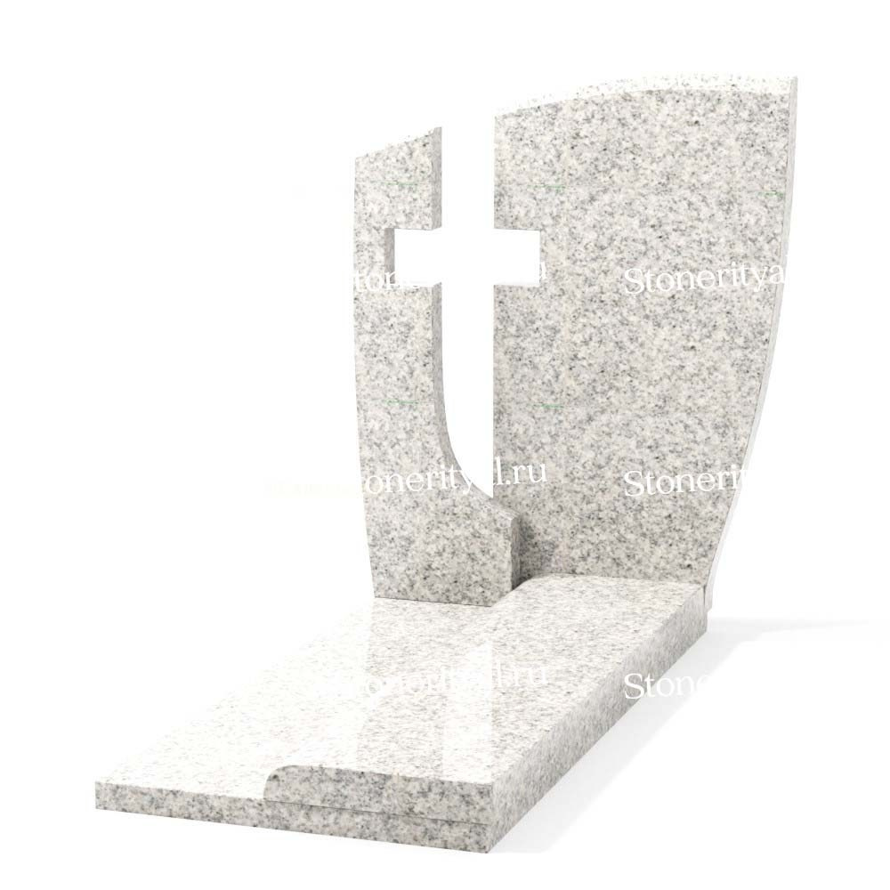 Комбинированные памятники на одного. Изготовление и установка памятников в Москве и МО