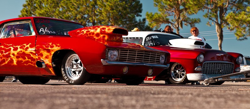 DrugRacing на автомобилях выпущенных до 1975 г. США, Флорида, 2010. Фотограф Василий Буланов